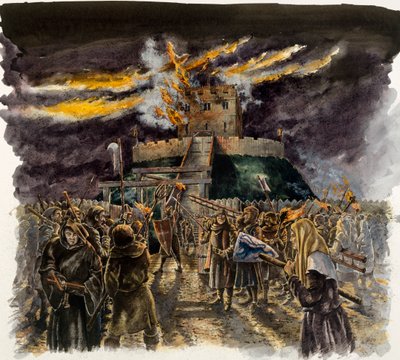 クリフォードの塔、1190、c1990-2010。 作： Peter Dunn