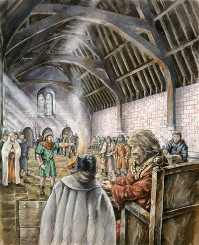 ジョン王の新ホール、オールド セーラム、13 世紀初頭、1990～2010 年頃 作： Peter Dunn