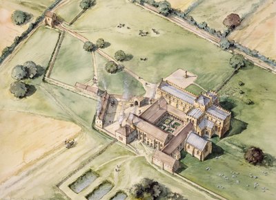 Lanercost 修道院、カンブリア、c1996-c2006 作： Peter Dunn