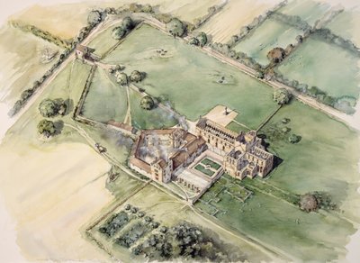 Lanercost 修道院、カンブリア、c1996-c2006 作： Peter Dunn