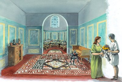 ラリングストーンのローマ時代のヴィラ、2～5 世紀頃、1980～2010 年頃 作： Peter Dunn