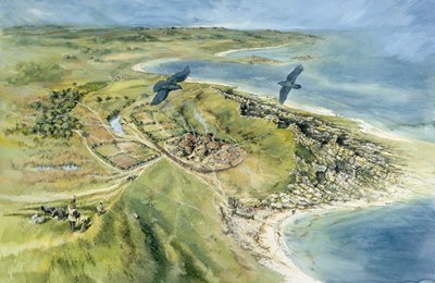 Nornour、シリー諸島、紀元前 500 年、1990 ～ 2010 年頃 作： Peter Dunn