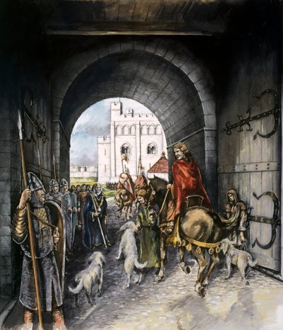 オールド セーラム ゲートハウス エントランス、1140、c1990-2010 作： Peter Dunn