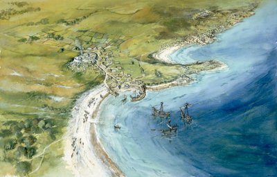 旧市街、シリー諸島、14 世紀、c1990-2010 作： Peter Dunn
