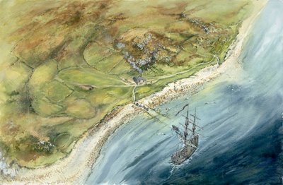 セントヘレンズ検疫所、シリー諸島、c1764、c1990-2010 作： Peter Dunn
