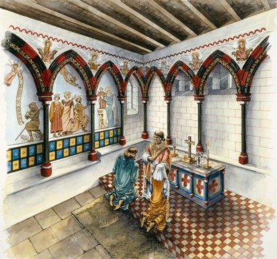 チャペル、クリフォードの塔、14世紀後半、C1990-2010 作： Peter Dunn
