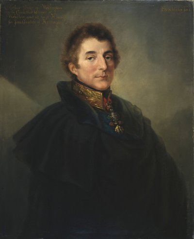 陸軍元帥アーサー・ウェルズリー、KG GCB（1769-1852）、ウェリントン第1公爵、1820年 作： Peter Edward Stroehling