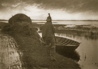 マーシュ・マン、スクーフのものをカットする途中、1886年頃 作： Peter Emerson und Thomas Goodall