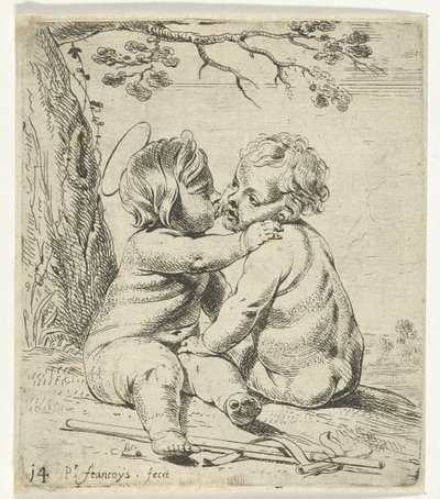 子供としてのキリストと洗礼者ヨハネ 作： Peter Franchoys