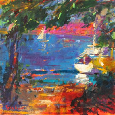 Eden Roc、2017年（キャンバスに油彩） 作： Peter Graham (Contemporary)