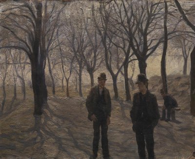 クリスチャンハウンの城壁。 春 作： Peter Hansen