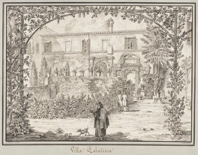 パラタイン ヴィラ、1830 年。 作： Peter Heinrich Lambert von Hess