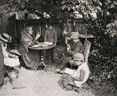 デイムの学校、1887年（写真グラビア） 作： Peter Henry Emerson