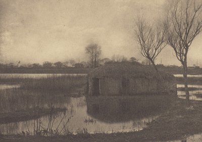 リードのボートハウス 作： Peter Henry Emerson