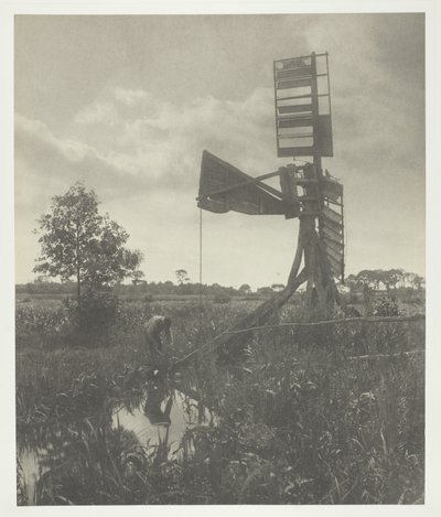 廃墟と化した水車小屋 作： Peter Henry Emerson