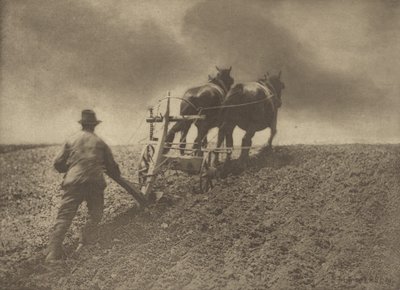 堅い引き。[サフォーク] 作： Peter Henry Emerson