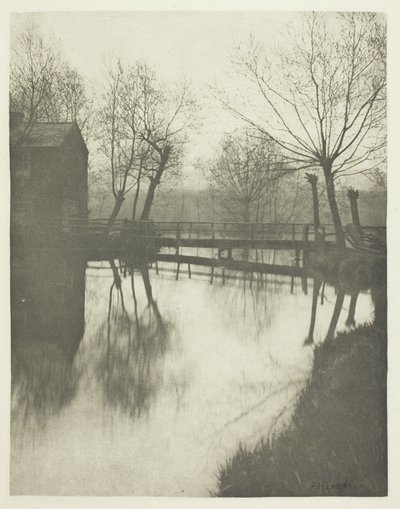 チングフォード近郊の歩道橋 作： Peter Henry Emerson