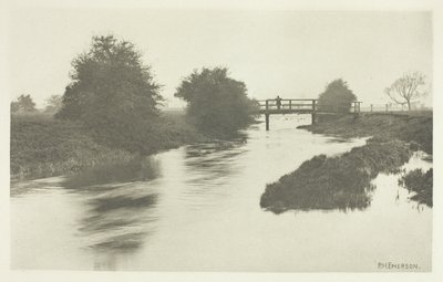 トッテナム近郊の歩道橋 作： Peter Henry Emerson