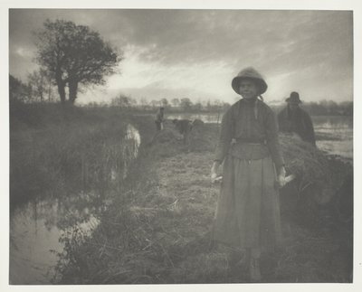 湿地干し草のポーリング 作： Peter Henry Emerson