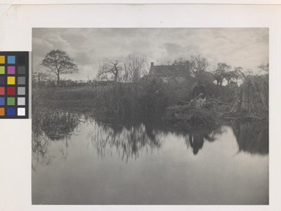 Quanting The Gladdon (platinum print on original mount)   1455716   ja       japanese Successfully Translated  Original: Brass Plate for Walter and Alice Pope and their son from Cowley Church Translat: Brass Plate for Walter and Alice Pope and their son fr 作： Peter Henry Emerson