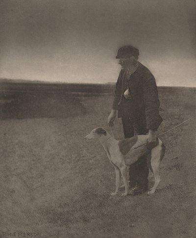 密猟者-野ウサギが見える 作： Peter Henry Emerson