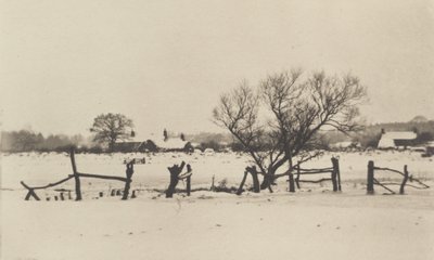 雪の湿原』1890年～1891年、1893年印刷。 作： Peter Henry Emerson