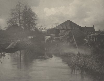 ノーフォークのボートヤード 作： Peter Henry Emerson and T.F. Goodall