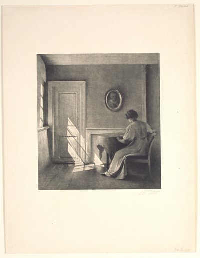 ドアの日差し 作： Peter Vilhelm Ilsted