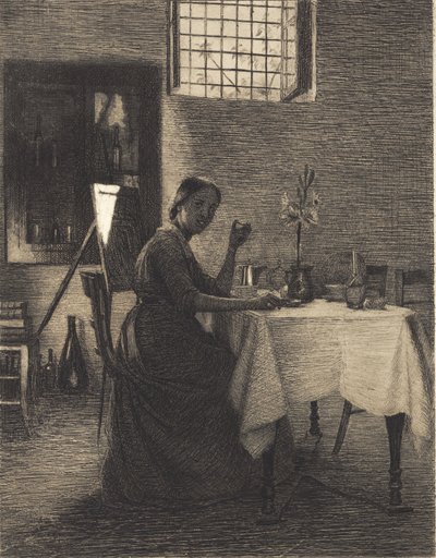 朝のコーヒーで 作： Peter Vilhelm Ilsted