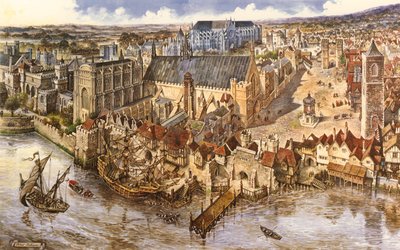 ウェストミンスターの鳥瞰図 作： Peter Jackson