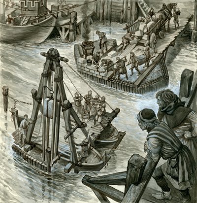 古いロンドン橋の建物 作： Peter Jackson