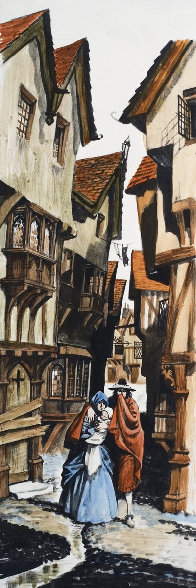 街を歩く家族 作： Peter Jackson