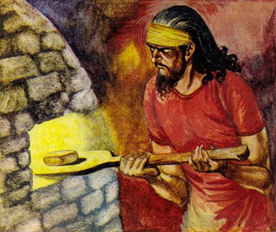 手紙と封筒をオーブンに入れてしっかり焼きます 作： Peter Jackson