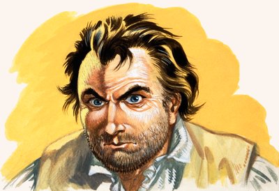 バウンティ号の叛乱」（紙にガッシュ 作： Peter Jackson