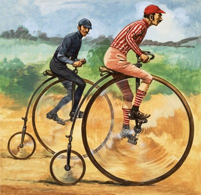 むかしむかし...時代を経て自転車。ペニー・ファーシング 作： Peter Jackson