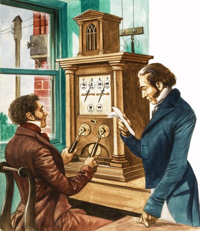 むかしむかし... 100年前のコミュニケーション。ビクトリア朝の電信局 作： Peter Jackson