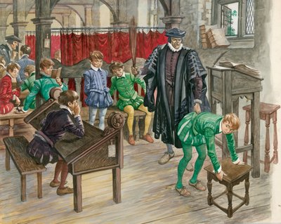 チューダー時代の学校での罰 作： Peter Jackson