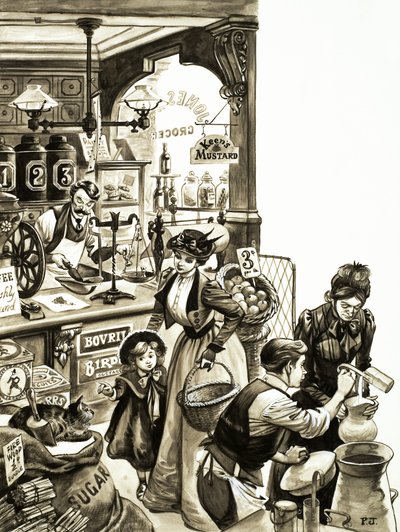 エドワード朝時代のショッピング 作： Peter Jackson