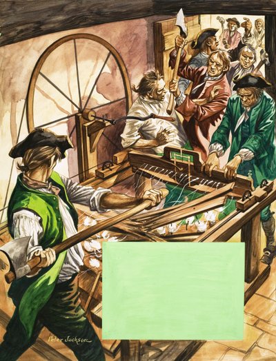 英国の素晴らしい物語：新しい紡績機 作： Peter Jackson