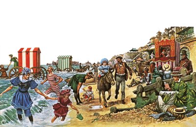 ビクトリア朝のビーチシーン 作： Peter Jackson