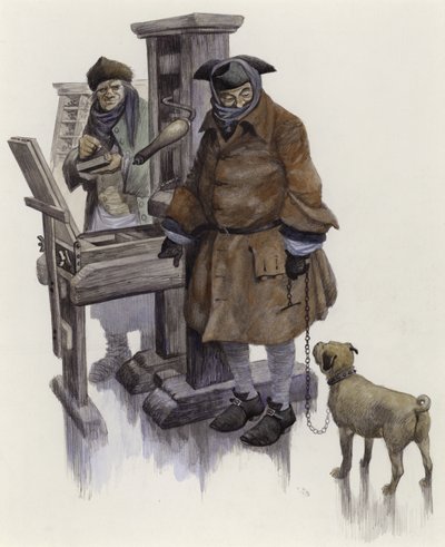 ウィリアムホガース、1740年2月16日、テムズ川のフロストフェアで 作： Peter Jackson