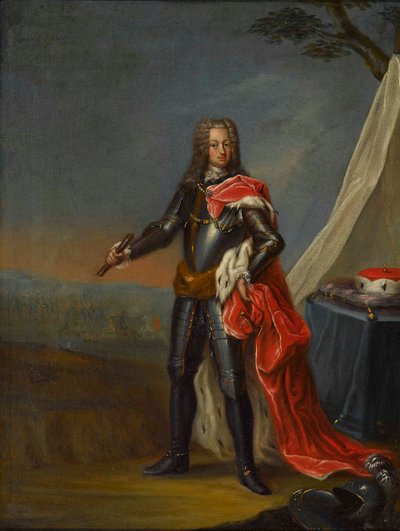 シュルツバッハ1694-1729年のパラティーヌ伯ジョセフ・チャールズ伯爵の肖像。 作： Peter Jacob Horemans