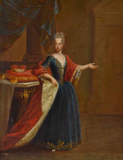 オーストリア1669〜1692年のマリアアントニアの肖像、バイエルンの女王 作： Peter Jacob Horemans
