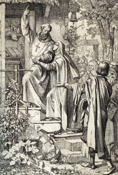 エロイーズ・ダルジャントゥイユ (1094-1164) は、神学者で哲学者のアベラール (ピエール・アバイラールまたはピエール・アベイラール) (1079-1142) によって、パラクレット修道院 (中世フランスの学問哲学者、神学者ピーター・アベラール (アバエラドゥス) 作： Peter Johann Nepomuck Geiger