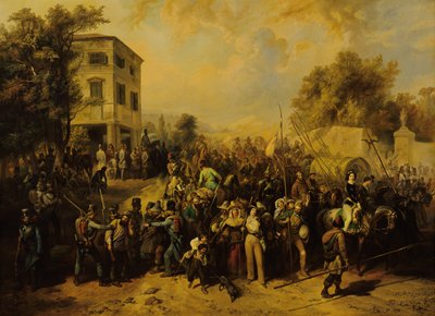 ヴィチェンツァからのローマ人の脱出 作： Peter Johann Nepomuk Geiger
