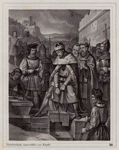 リリエンフェルト修道院の設立 作： Peter Johann Nepomuk Geiger
