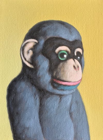 イエローにモーヴモンキー, 2006 作： Peter Jones