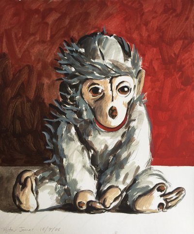 赤地に白猿, 2006 作： Peter Jones