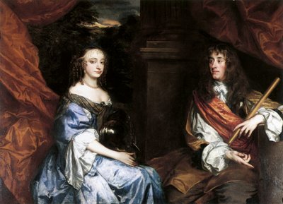 アン・ハイド（ヨーク公爵夫人）、ジェームズ2世 作： Peter Lely
