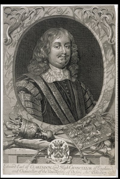 エドワードハイド、第1クラレンドン伯爵（1609-74）、M。バーグ彫刻 作： Peter Lely
